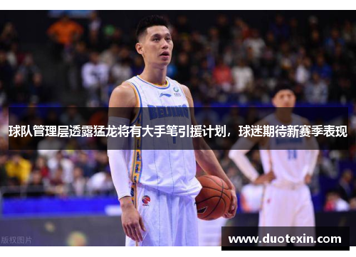 球队管理层透露猛龙将有大手笔引援计划，球迷期待新赛季表现